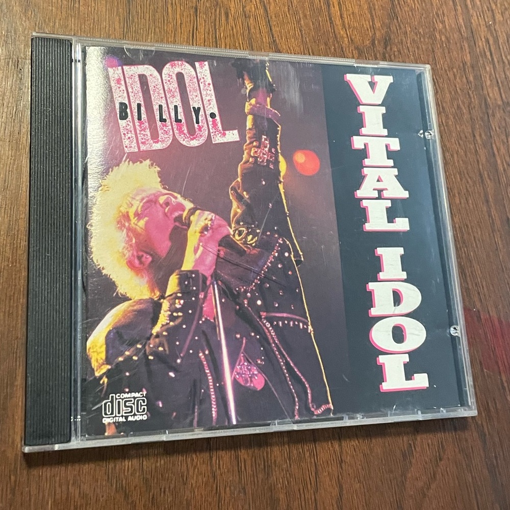 💿 Billy Idol Vital Idol 1987 Chysalis Compact Disc CD P A R T Y    o N 💿